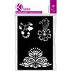 Adhesive Stencil - KI-SIGN - Indies Stripe - 12x18 Cm - Textile and Skin Use - Repositionable