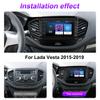 8 дюймов 2 Din Android автомобильное стерео радио для Lada Vesta 2015-2019 с кнопочной ручкой GPS-навигация мультимедийный видеоплеер 1 + 32 ГБ