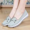 Летние новые женские нескользящие повседневные туфли на плоской подошве с дышащим неглубоким носком
