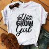 Мода You Grow Girl Print Hip Hop короткий рукав Мужчины Женщины Лето Крутые Повседневные Футболки Для Отдыха На Природе Топы