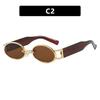 Vintage Small Frame Oval Sunglasses Women For Men Luxury Brand Designer Sun Glasses Steampunk Popular Outdoor Shades Uv400