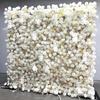 Uflower 5D Искусственный Цветочный Рулонный Занавес Белый и Светло-Розовый Ткань с Розами Свадебный Занавес Декоративный Фон для Мероприятий