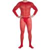 Qinghe Men's Stockings Onesie 10D Velvet Full Body Mask, Soft Texture, High Elasticity, Tight and Transparent