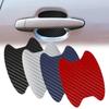4 шт., защитная пленка для ручек автомобиля, автомобильная дверная ручка из углеродного волокна, устойчивая к царапинам крышка, наклейка, аксессуары для внешнего стайлинга авто