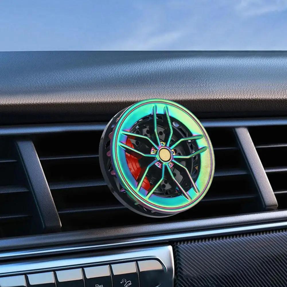 Автомобильный освежитель воздуха Автомобильный диск колеса Вентиляционное отверстие Ароматизатор Зажим Декор Вращающиеся зажимы для колес Автомобильные аксессуары для ароматерапии Аромат Y3A7