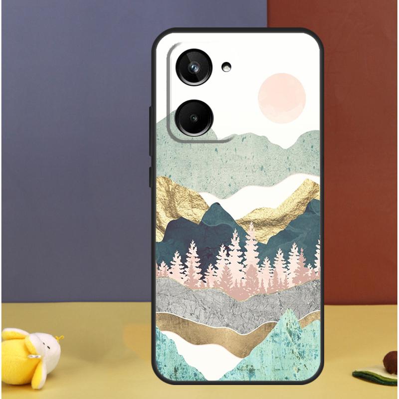 Star Lake Mountains For Realme GT7 GT6 15 Pro 10 11 12 13 14 Pro Plus C55 C71 C75 C67 C63 C61 C53 C35 C65 Case