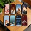 Чехол для телефона S-Sabrina C-Carpenter для Samsung Galaxy A73, A72, A71, A70, A53, A52, A51, Других, Мягкий черный чехол