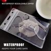 1PC PVC ID Card Badge Holder Transparent Name Card Protector Cover New Employee Card Case