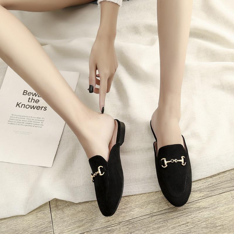 Женские шлепанцы женские черные уличные женские туфли шлепанцы весна осень однотонные дизайнерские летние домашние тапочки 2024