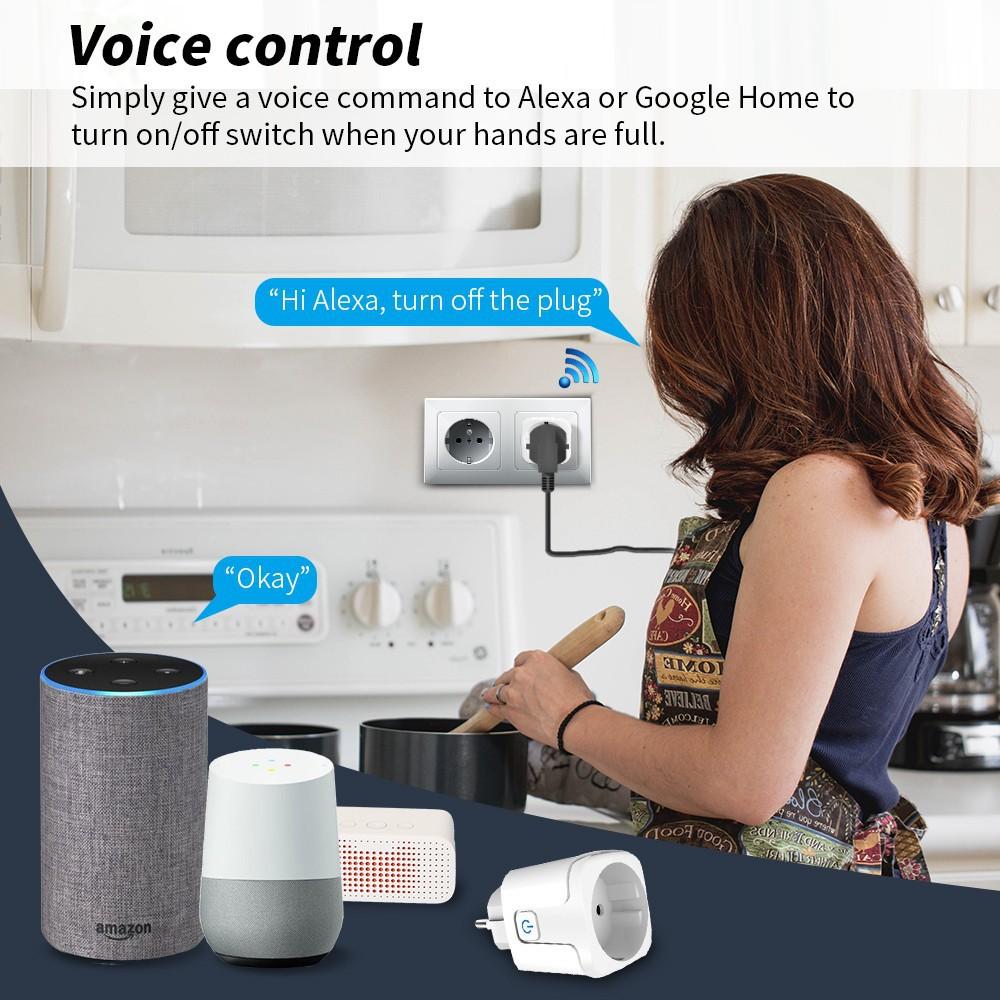 Умная розетка Wifi HomeKit с EU вилкой, монитор мощности, дистанционное управление, приложение SmartLife, работает с HomeKit
