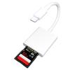 Совместимый картридер SD для Apple Lightning/Android Type-C для мобильных устройств, iPad и камер