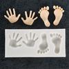 Mini Feet Hand Shaped Silicone Candy Chocolate Cake Mold Creative Cake Decor