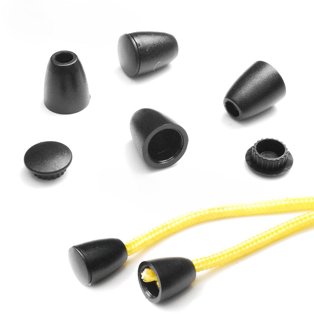 10 шт. Пластиковые концы шнура, заглушки-колокола с крышкой, зажимы-переключатели для одежды, паракорда, шнурков для спортивной одежды, аксессуары с отверстием 3 мм