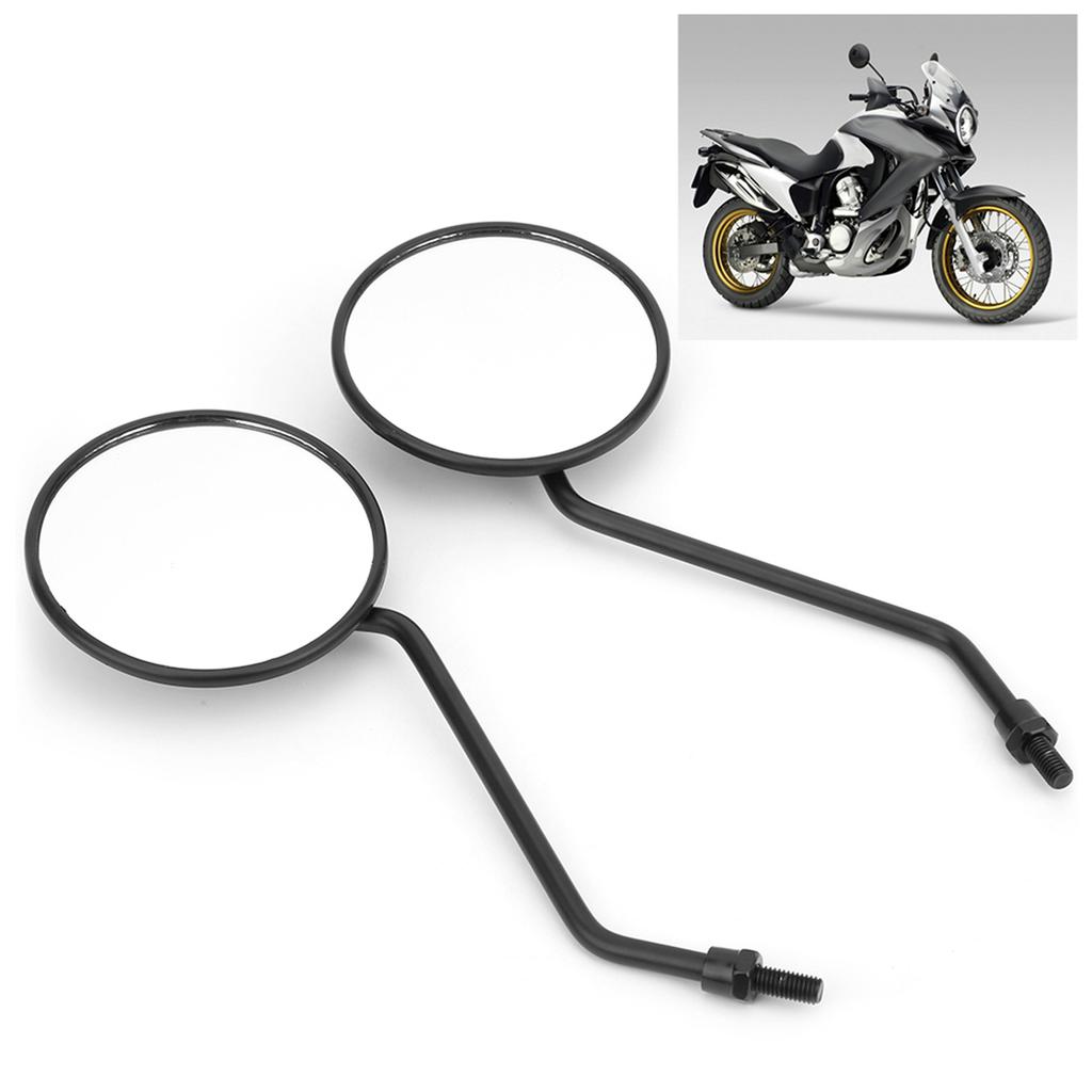 2Pcs 8mm/0.3in Rearview Mirror Retro Round Side Mirrors for Motorcycle Electric Sc