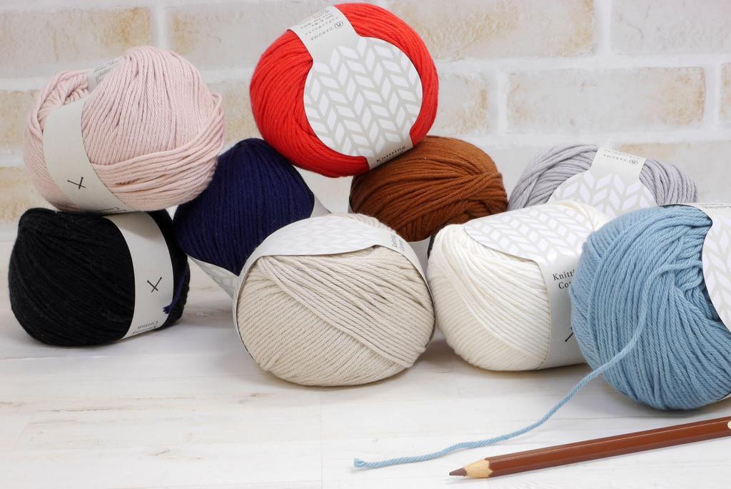 Yokota DARUMA Хлопок для вязания рукоделия Средний Набор из 3100 шт. Кол.1 Белый, 50 г, Прибл.. 100м, 5,