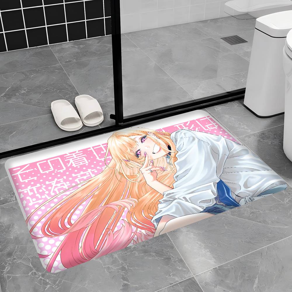 Romance Anime My Dress-Up Darling Floor Mat Cheaper Anti-slip Modern Living Room Balcony Printed Bedside Mats