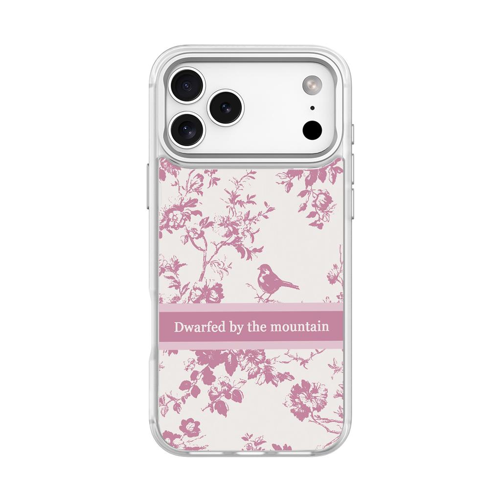 Applicable to Apple 17pro mobile phone case, advanced sense 16 replaceable back plate 15promax magnetic mobile phone case, light purple bird.