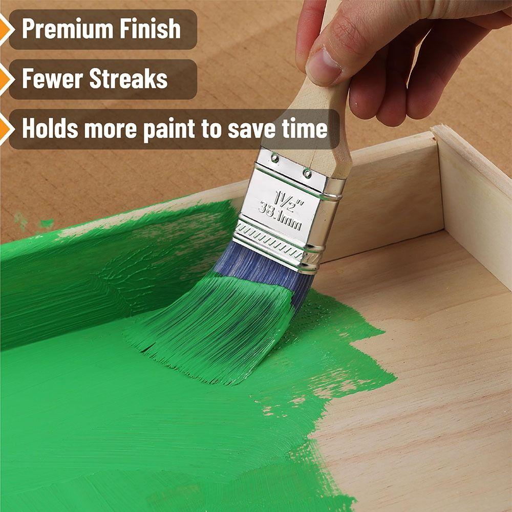 3 pcs Seamless Furniture Paint Brushes Ergonomically Designed Wall Paint Brushes  Window Frames