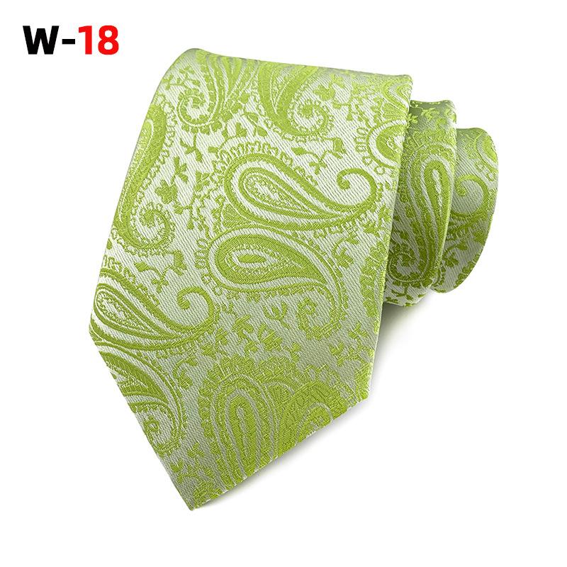 Галстук мужской из полиэстера с узором пейсли и цветком кешью, 18 цветов
