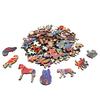 3D Mushroom Village Wooden Jigsaw Puzzle Montessori Games Puzzles Animal Toy Ideal for Adults Children Exquisite Pattern Birthday Present