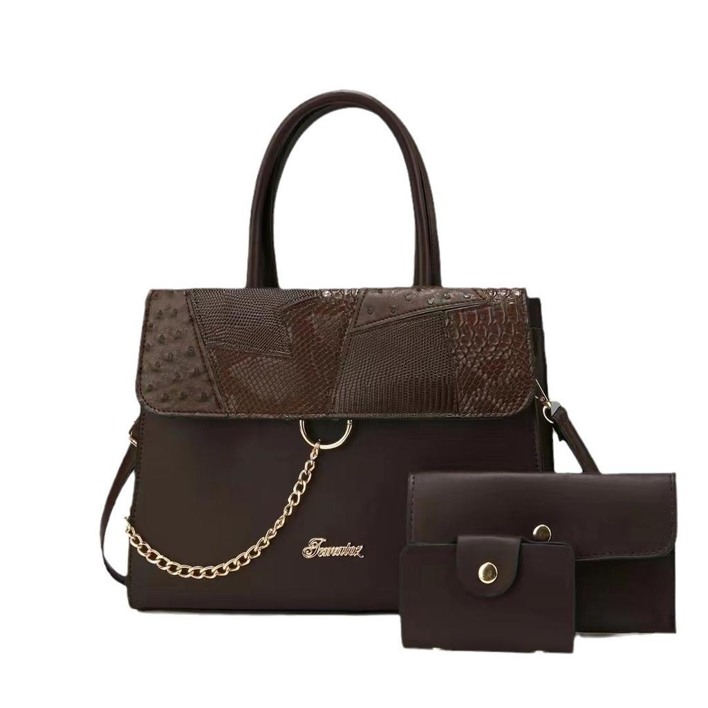 Соберите три высококачественные женские сумки. Универсальные вместительные модные сумки с цепочками для аксессуаров.