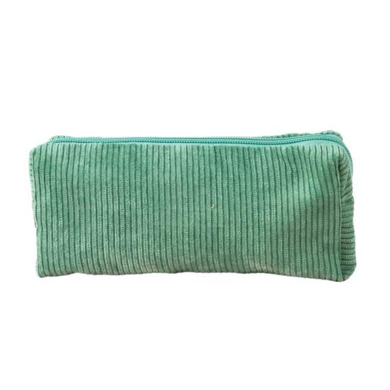 Вельветовый пенал Мягкий маленький органайзер для карандашей на молнии Многофункциональная дорожная косметичка для девочек