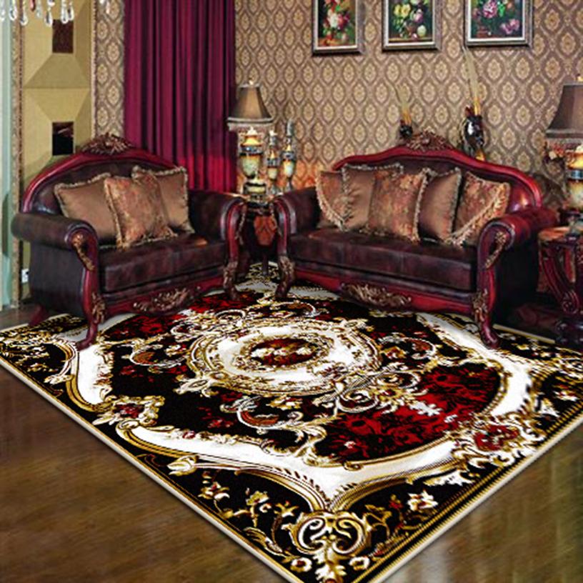 Легкие Роскошные Ретро Ковры для Гостиной Моющиеся Ковры для Спальни Великолепный Нескользящий Ковер для Зоны Дивана Большой Коврик для Комнаты Напольный Настраиваемый