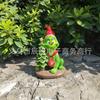 Christmas Grinch green hair Christmas tree old man resin decoration ornament