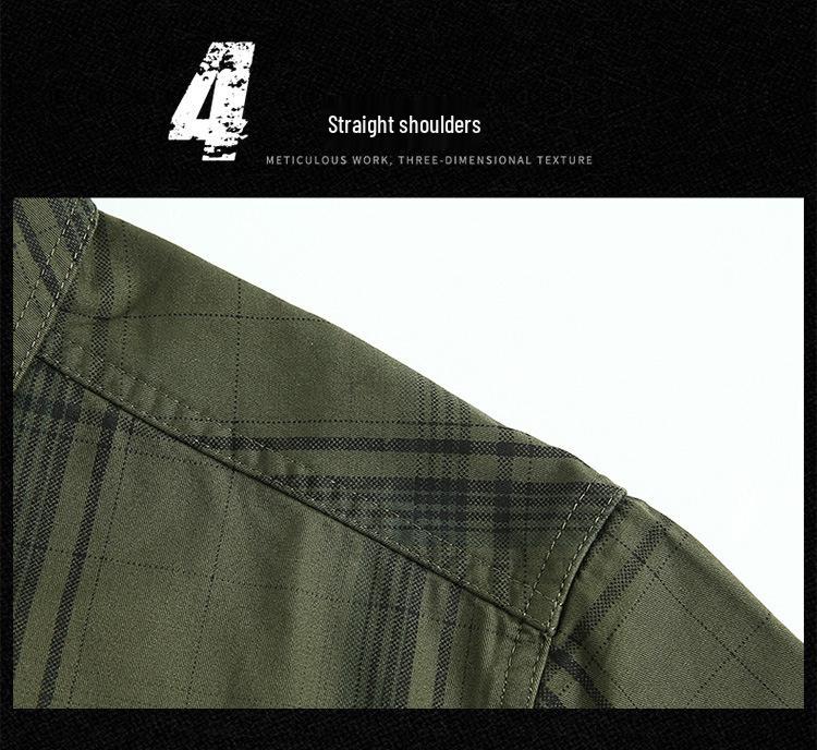 2024 Men's Winter Fleece-Lined Plaid Shirt – Plus Size, Long Sleeve, Casual Cotton Trendy Shirt