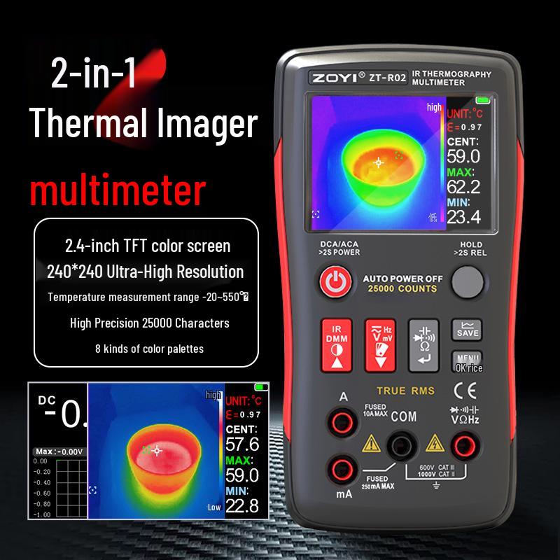 ZOYI ZT-R02 Infrared Thermal Imager & Multimeter Thermometer