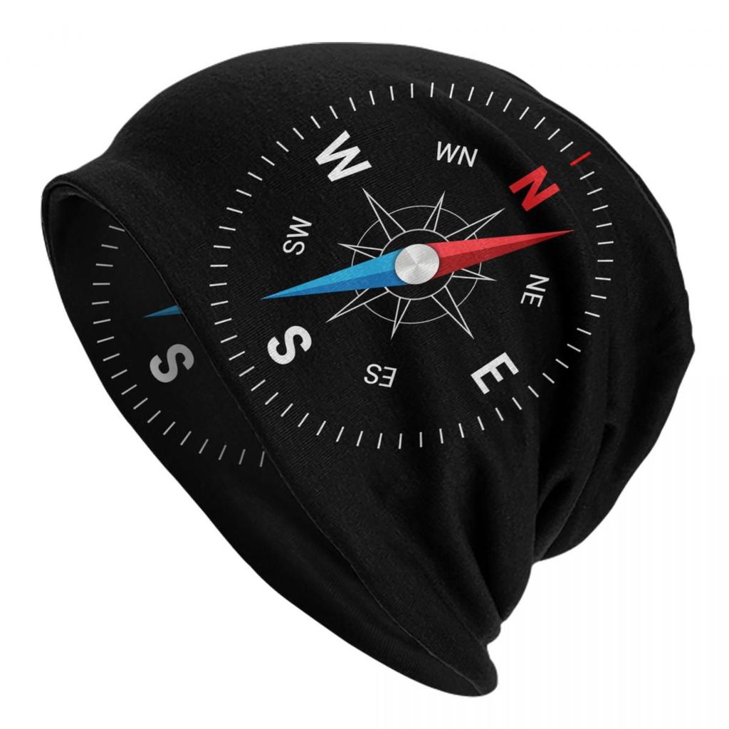 Compass Rose Mountain Skullies шапки шапки для унисекс женщин унисекс хип-хоп зимняя теплая вязаная шапка для взрослых морские шапки с капюшоном