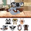 Деревянный держатель для очков в форме тигра, кролика, пингвина, быка, органайзер для очков, подставка для очков, домашний декор