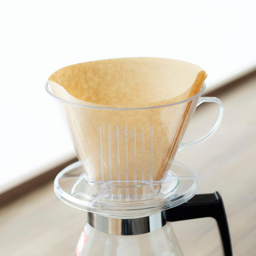 Фильтр-трапеция Kalita Coffee Paper для 4-7 человек NK103 Фильтровальная бумага 100 листов x 2 комплекта Коричневый Стильный Кемпинг Открытый Кофейня Антикварный Свадьба
