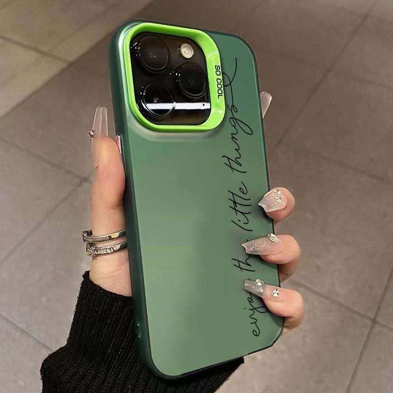 Phone Case For iPhone 16 15 14 Pro Max 13 12 Mini 11 Pro Max 7 8 Plus X XS SE2 English Sentence Graphic Printed Shockproof Cover