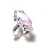 Розовый Кунцит Ручной работы Ювелирное изделие Кольцо из стерлингового серебра 925 пробы Размер 9 m8w01