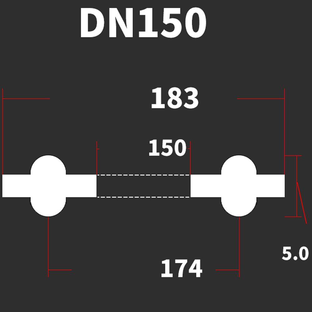 DN10-DN200 Стандарт DIN 3/4" 1.5" 2" -8" Тройной зажим EPDM Санитарная уплотнительная прокладка Лента для домашнего пивоварения