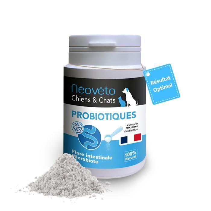 Пробиотики в порошке - НЕОВЕТО - 54 г - Собака &; Чат - Био - Оптимизированная кишечная гигиена