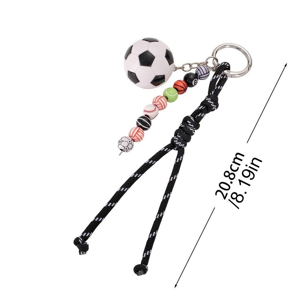Y2k Sports Ball Keychain Soccer Sports Themed Gift Charm Novelty Football Keychain  Car Key Pendant