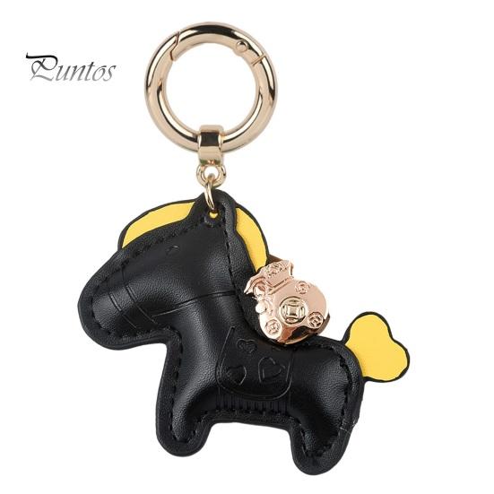 Автомобильный брелок из искусственной кожи, изысканная мини-сумка, стильный прочный подарок, модный декоративный дизайн, брелок с лошадью