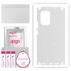 apgo Protective Skin Sticker for the Back+sides Compatible with Xiaomi Mi 11i, Full Wrap Film, Foil, Vinyl - Pattern Transparent Carbon