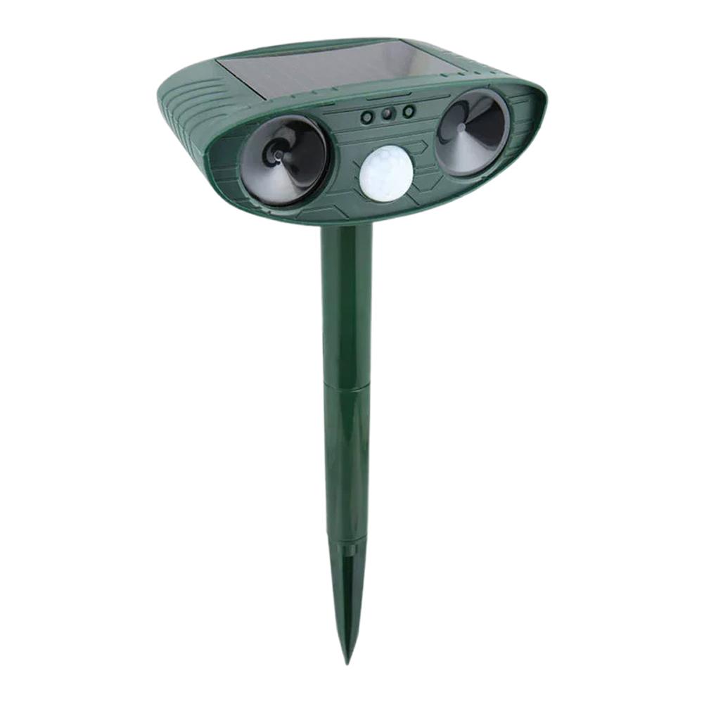 Ультразвуковой отпугиватель кошек и собак для улицы, на солнечной батарее, перезаряжаемый, садовый отпугиватель, отпугиватель кошек, водонепроницаемый отпугиватель животных