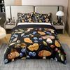 Blueberries Duvet Cover Sets Queen King Lightweight Quilt Covers Bedroom Decor Farmhouse Summer Fruits Bedspread Covers No Quilt