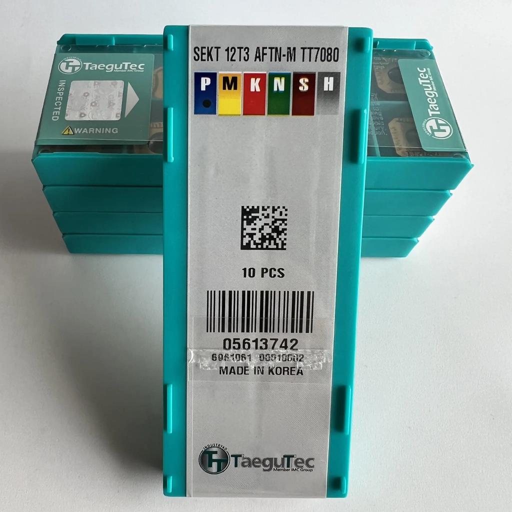 TaeguTec / SEKT12T3AFTN-M TT7080 /Original Blade Carbide CNC Blade 10 PCS