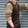 Madden Workwear Американский Ретро Хаки Вельветовый Охотничий Жилет - Британский Стиль для Мужчин