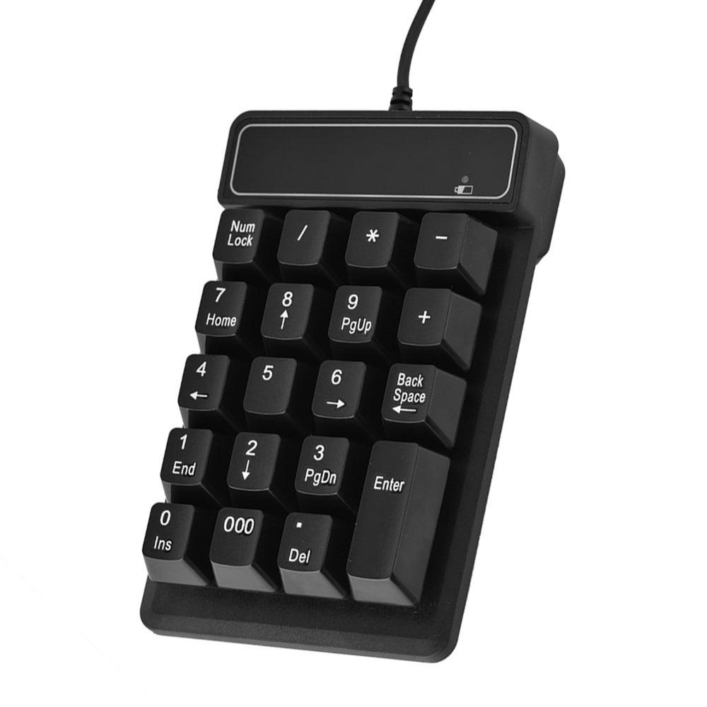 1.5M / 4.9FT Number Pad Mechanical Keys 19 Keys Keypad USB Numeric Keypad Desktop PC