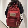 Школьные рюкзаки Студенты колледжа Девушки Старшеклассники Рюкзак большой вместимости Бордовый Рюкзаки для учеников средней школы