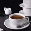 Pure White Creative Minimalist Coffee Cup & Saucer Set
