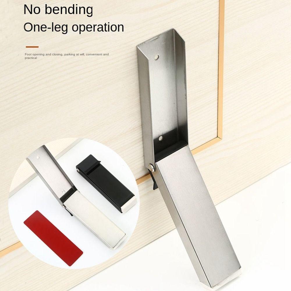 Self Adhesive Door Wedge Stainless Steel Door Holder New Folding Door Stop Door