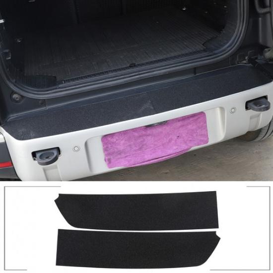 Black PVC Rear Trunk Outer Guard Plate Stickers For Land Rover Defender -23