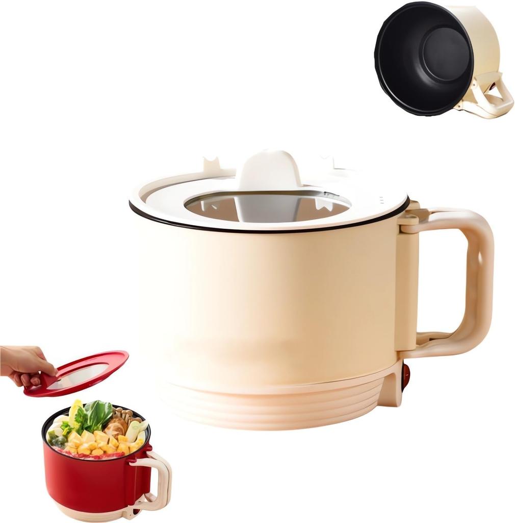 Многофункциональная мини-рисоварка, переносная сковорода объемом 1,5 л с антипригарным покрытием, мультиварка с крышкой, защита от высыхания, приготовление разнообразных блюд